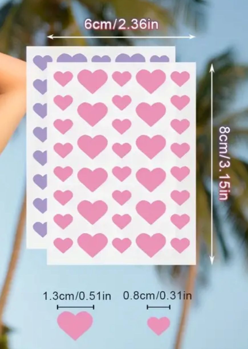 Aufkleber: 504x  herzförmige Aufkleber – Neu und originalverpackt aus Frenkendorf von jazzplatten 1