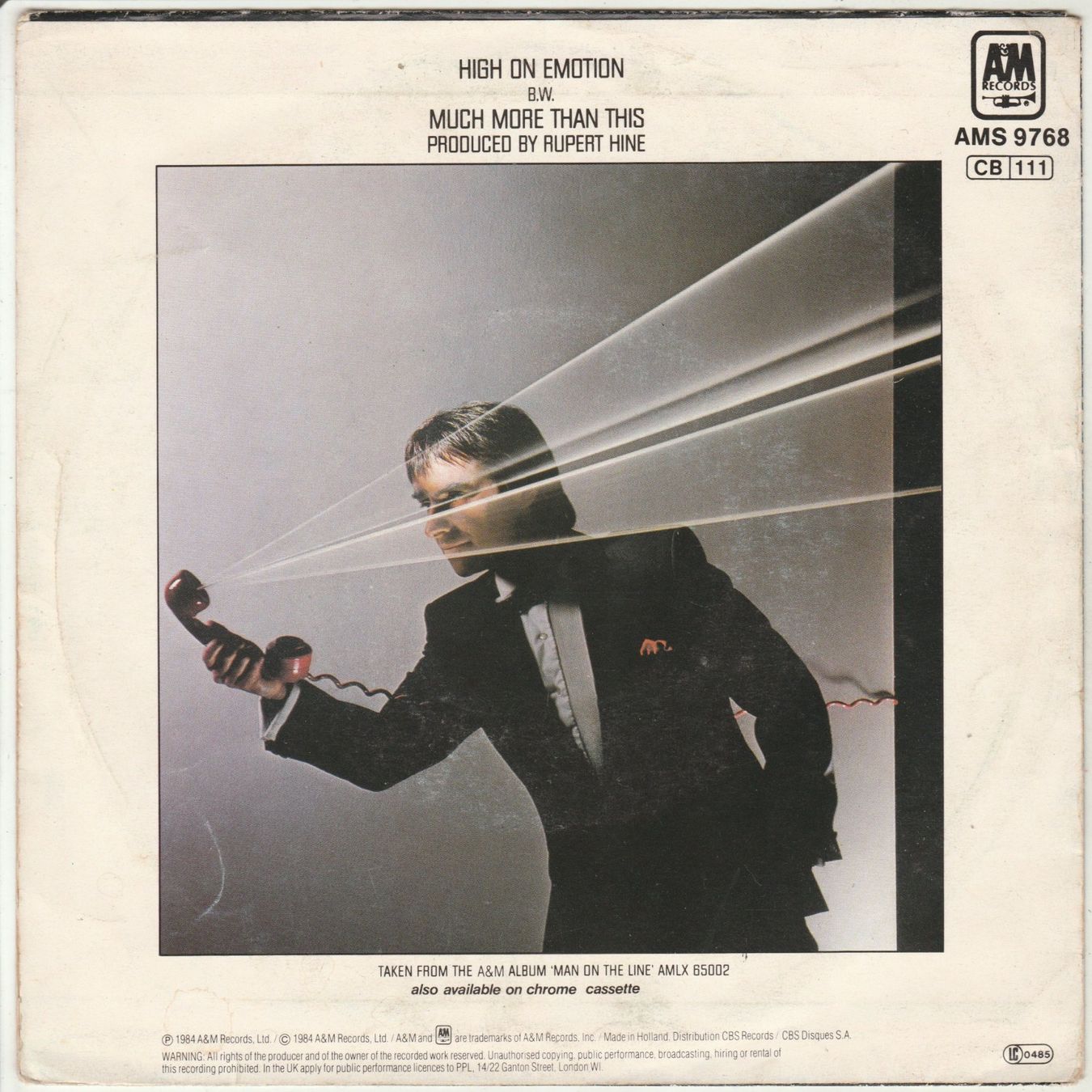 Schallplatten: Chris de Burgh - High on Emotion 7" Vinyl 1984 – Gebraucht aus Tübach von JamesStone 1
