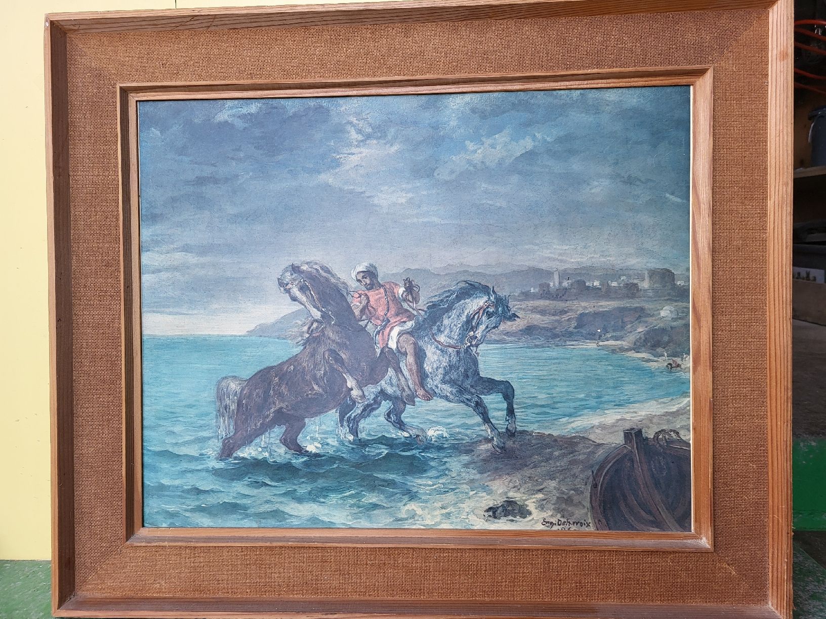 Dipinti: Eugene Delacroix: Der orientalische Reiter – Usato da Schönenberg ZH venduto da Samichlaus71