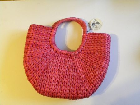 Handtasche Rayher Bast Rosa Neuwertig