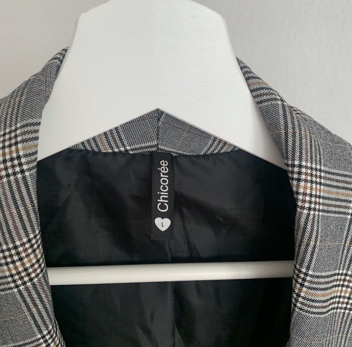 Giacche: Blazer kariert grau beige Grösse L – Usato da Turgi venduto da MsMinouche 5