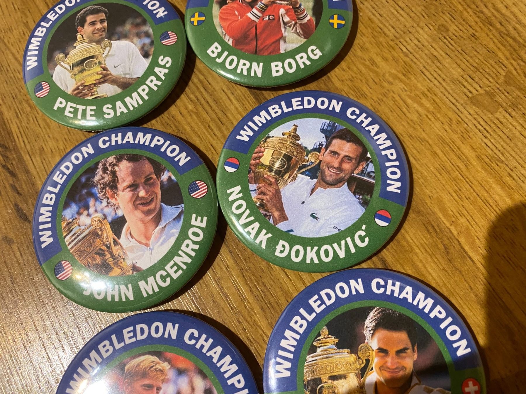 Plaketten & Abzeichen: Tennis Legends-Kühlschrank Magnete – Neu (gemäss Beschreibung) aus Basel von VinylLover68 3