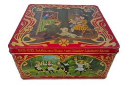 Jubiläums-Blechdose Basler Läckerli-Huus 1902 - 1972
