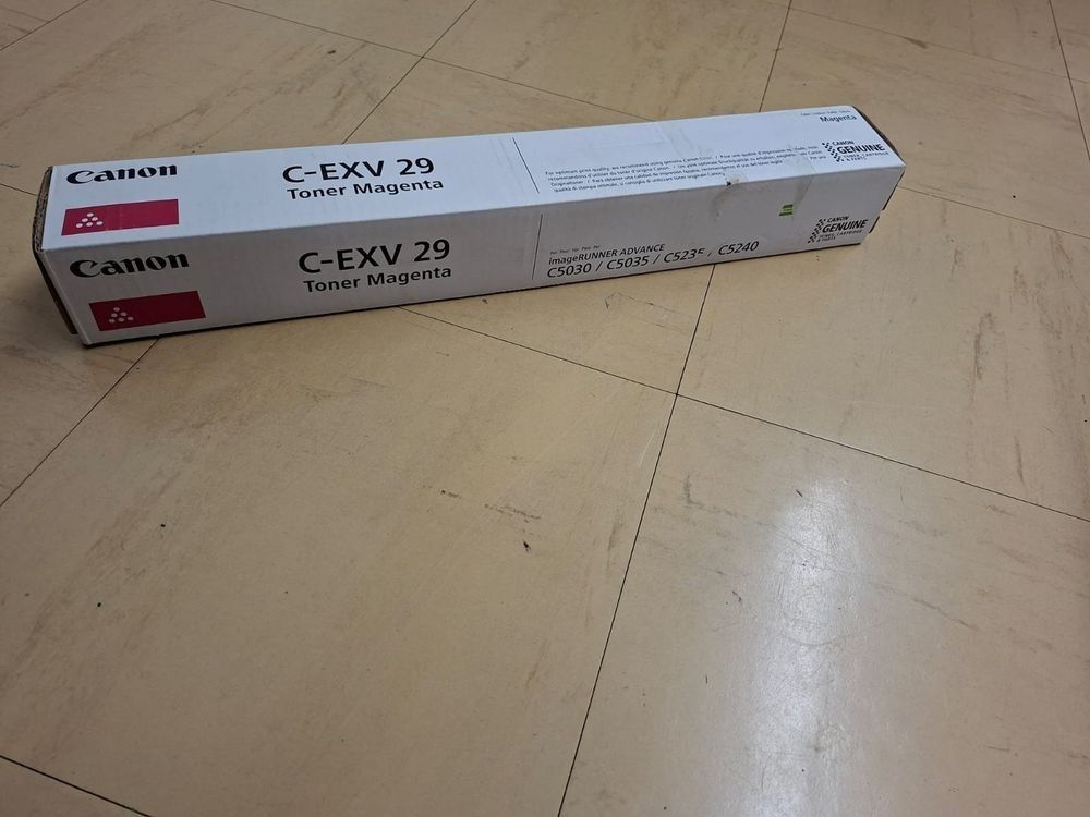 Canon Cartucce per stampanti & toner: Canon C-EXV 29 Toner Magenta – Nuovo e nell'imballaggio originale da Liestal venduto da CTEAG