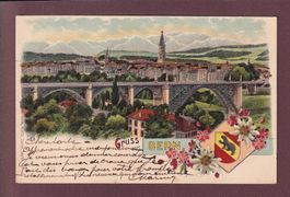 Gruss aus BERN - Litho Kunzli