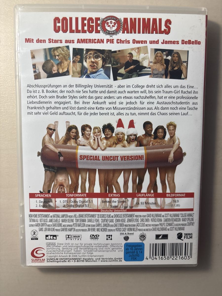 Alle DVDs: College Animals DVD (1605) – Gebraucht aus Ruswil von Slivio_ 1