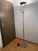 Stehlampe / Ständerlampe mit Leselampe (Chrom / Messing)