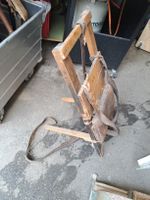 Vintage Holz Rucksack Käsetrage Antik