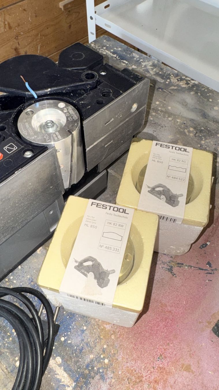 Festool Tutti gli attrezzi: Festool Hobel HL 850 EB mit 3 Messerköpfen – Usato da Beringen venduto da Maka1990 3