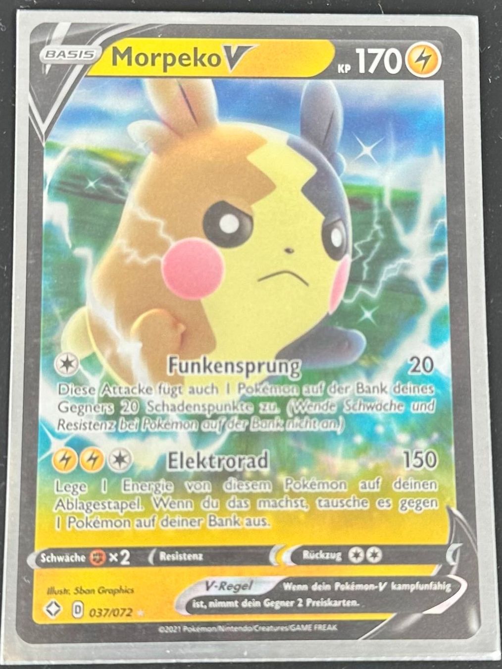 Pokémon Carte collezionabili: Morpeko V 037/072 Deutsch Pokémon – Nuovo (secondo la descrizione) da Dübendorf venduto da TrimTrend 1