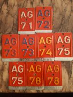 Fahrrad Nr 1970 Jahre Aargau 