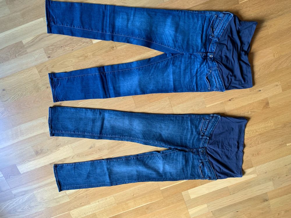 AOOPOO Umstandsjeans Damen - Bequeme Schwangerschaftshose Mit Bauchbund