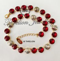Threlion Halskette mit Swarovski Kristallen