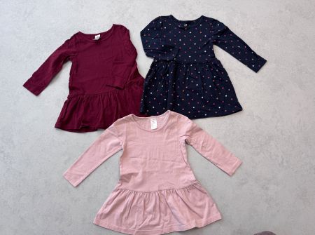 H&M langarm Kleider Keidli Set, Gr. 92