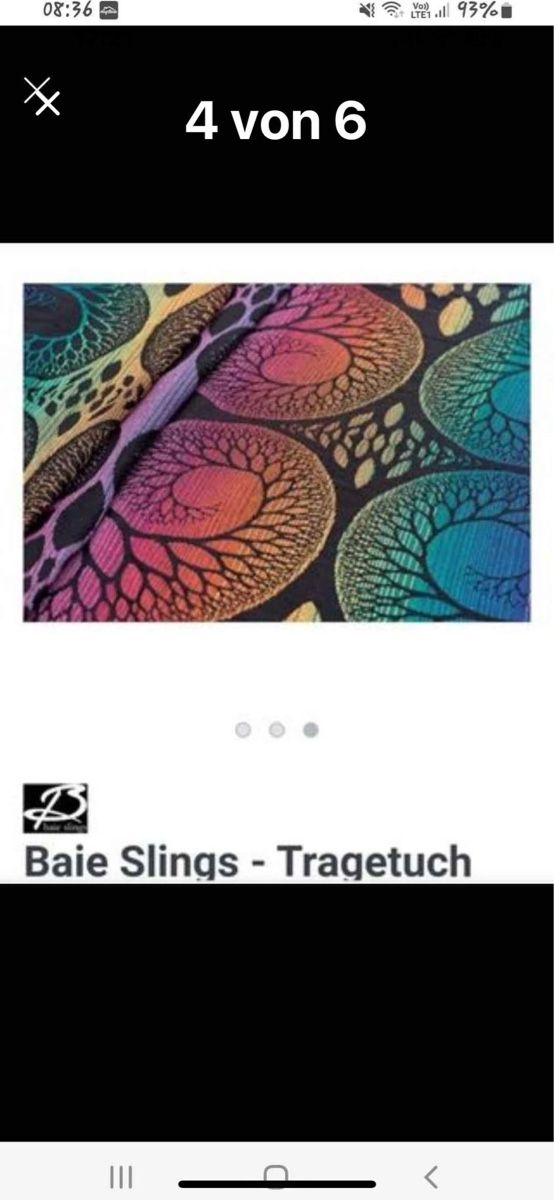 Bauch- & Rückentragen: Babytragetuch Marke: Baje Slings – Neu (gemäss Beschreibung) aus Emmen von H.Bettina 3