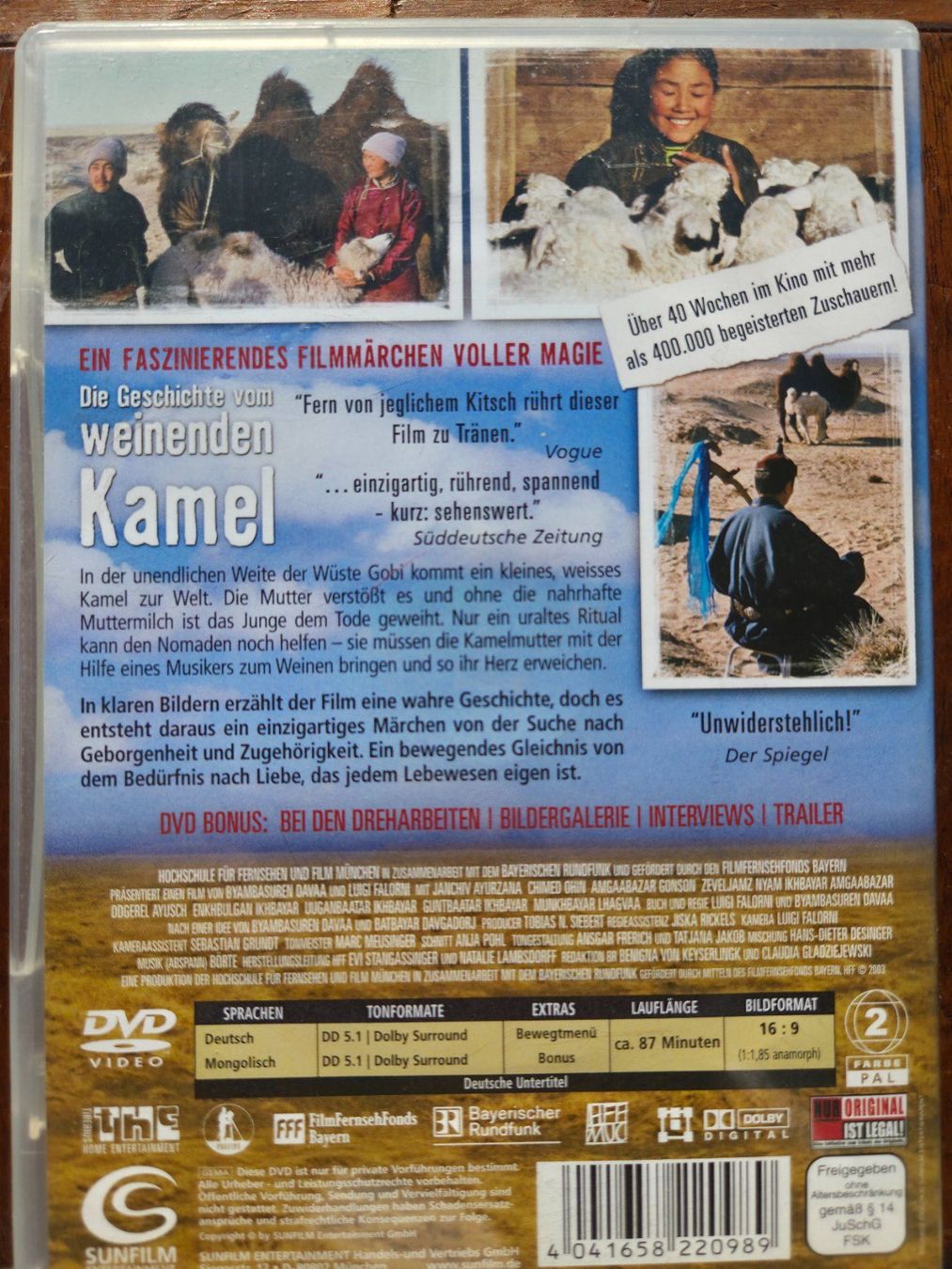 Tutti i DVDs: Die Geschichte vom weinenden Kamel – DVD – Usato da Aldesago venduto da lusuardi 1