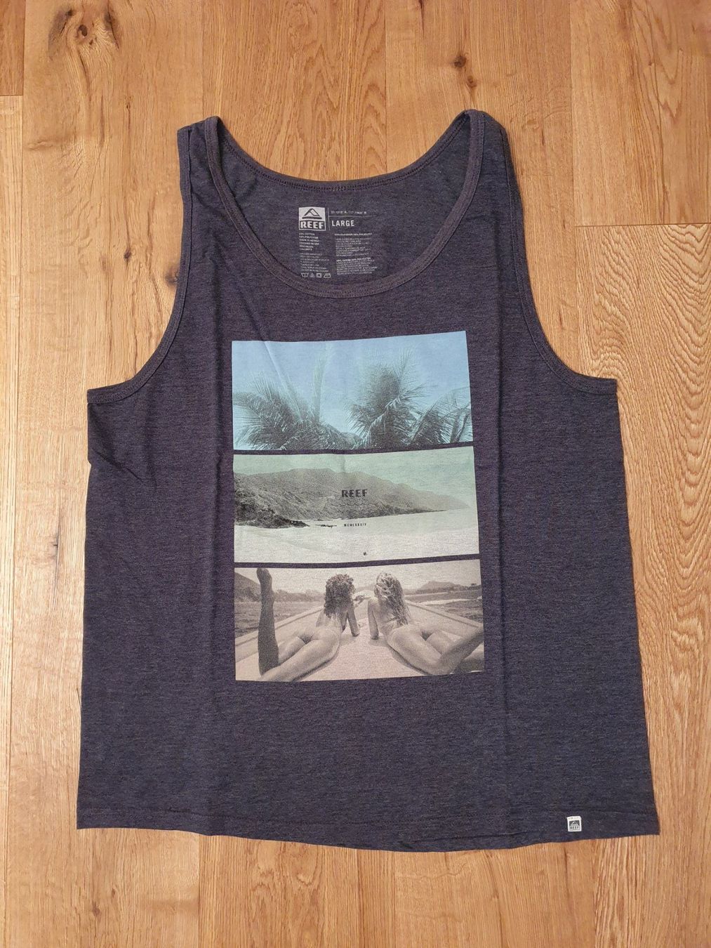 T-shirt: Reef Tanktop dungelgrau L – Usato da Interlaken venduto da dmncmg