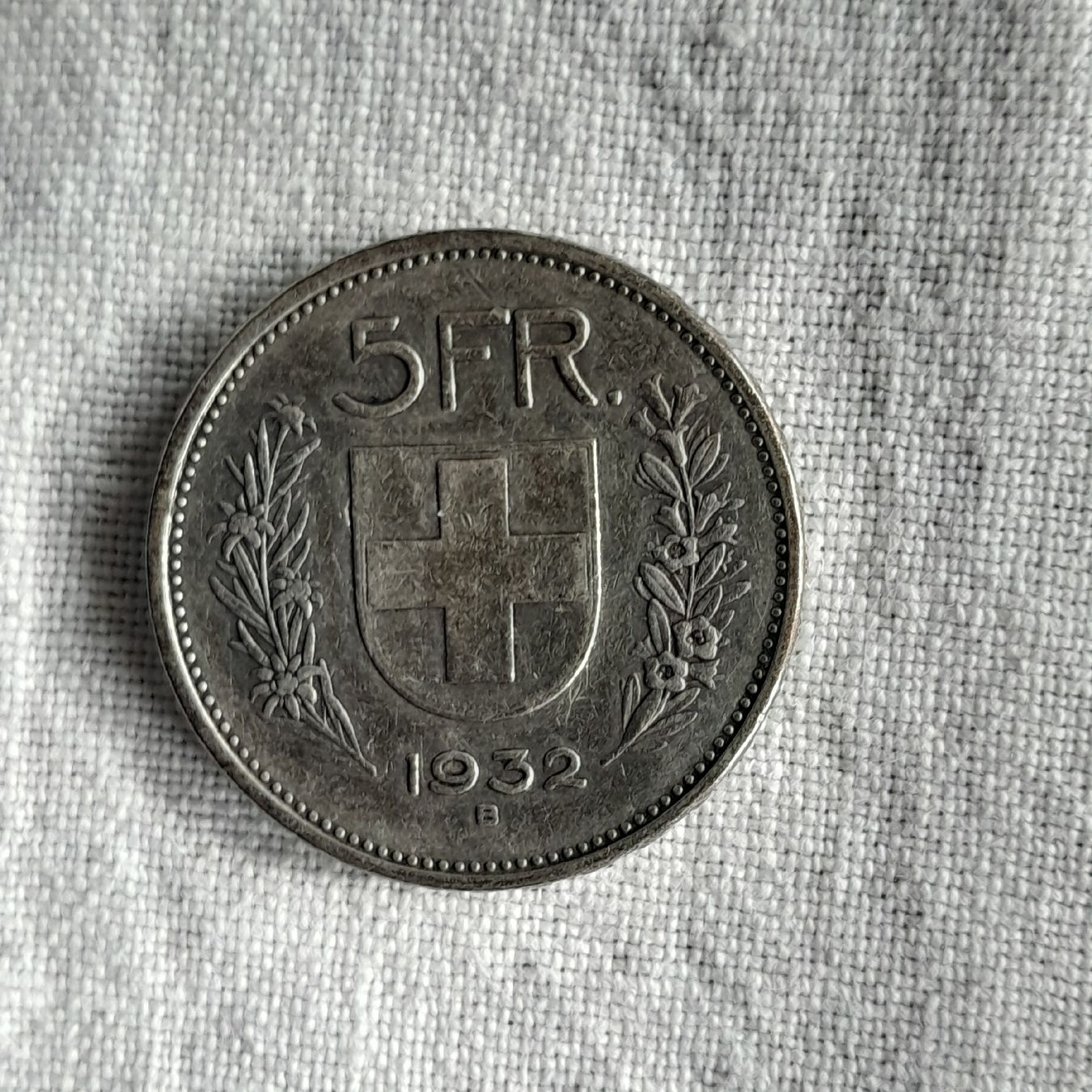 Tutti le monete: Schweizer 5 Franken 1932 B, Silber – Usato da Knutwil venduto da Kompex