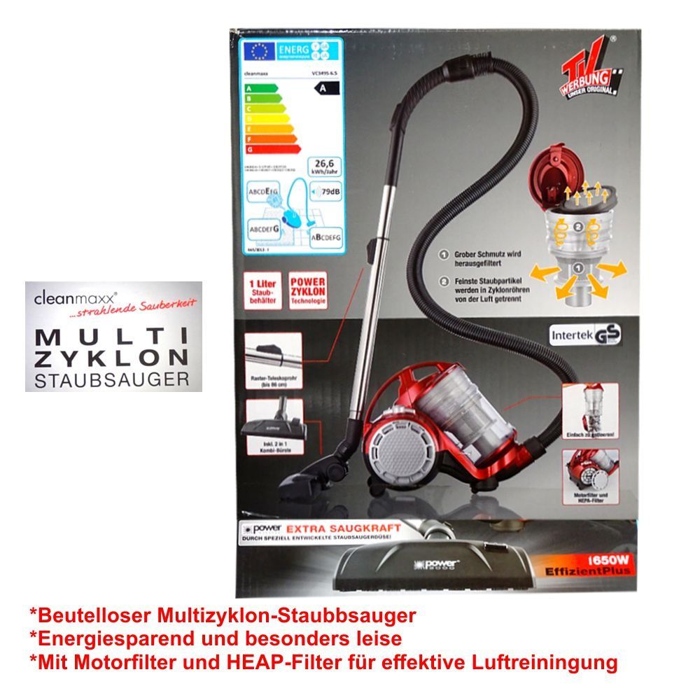 Cleanmaxx Aspirapolveri & Accessori: CLEANmaxx multi zyklon staubsauger – Nuovo e nell'imballaggio originale da Spreitenbach venduto da mario-shop.xs