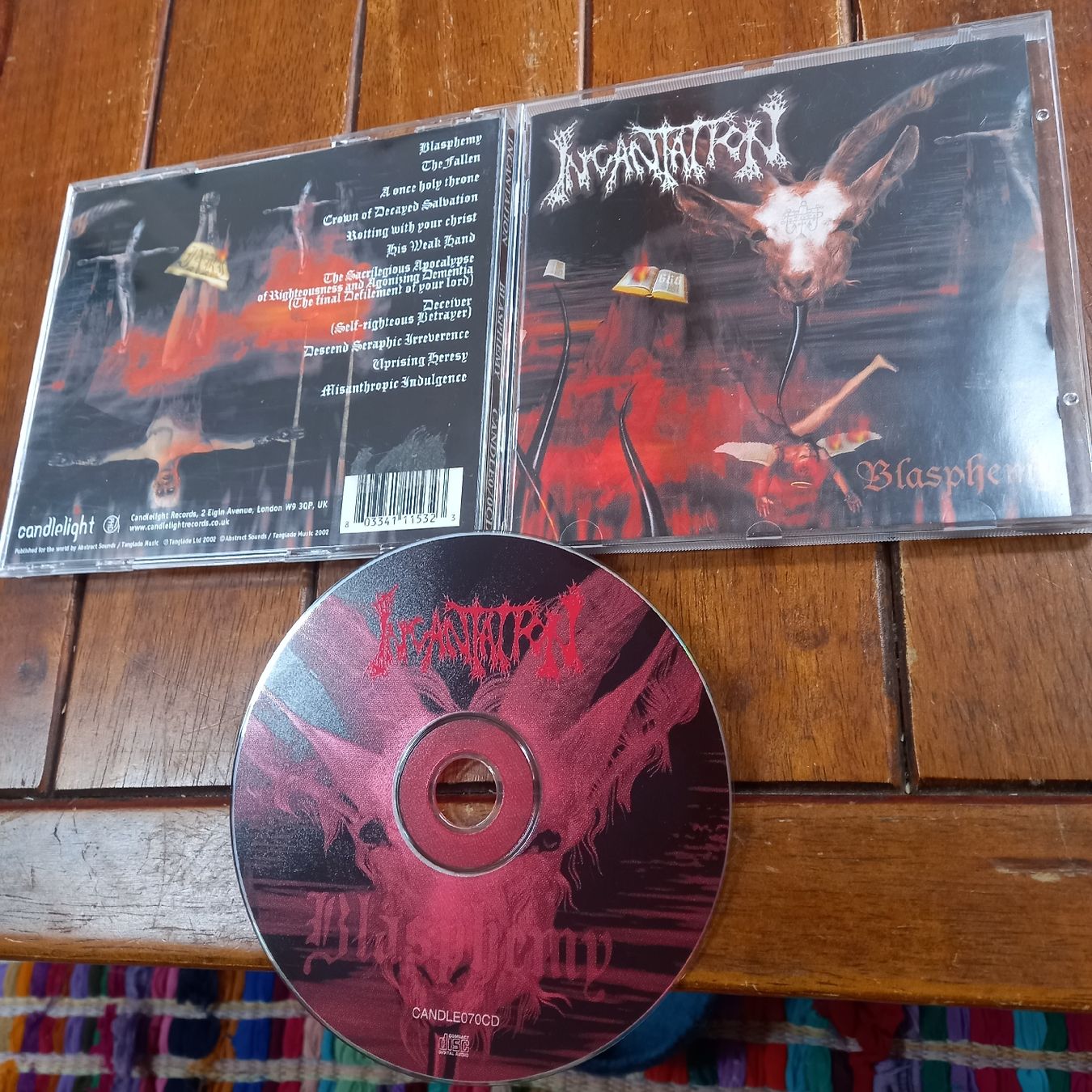 CD: incantation- blasphemy  – Usato da St-Cergue venduto da VeganWarrior