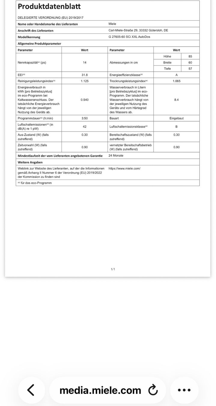 Miele Geschirrspüler: Geschirrspülmaschine – Gebraucht aus Bern von fabbiever 1