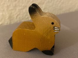 Trauffer Hase Kaninchen Holz Holztier Farm Bauernhof