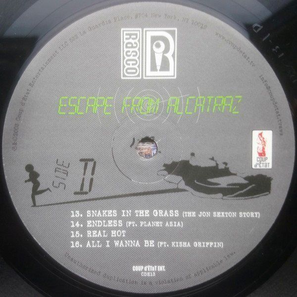Dischi in vinile: Rasco – Escape From Alcatraz – Nuovo e nell'imballaggio originale da Genève venduto da jim.k 6