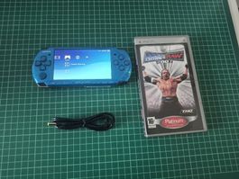 Sony PSP Slim & Lite 3004 Blue + WWE SmackDown vs Raw 2007
