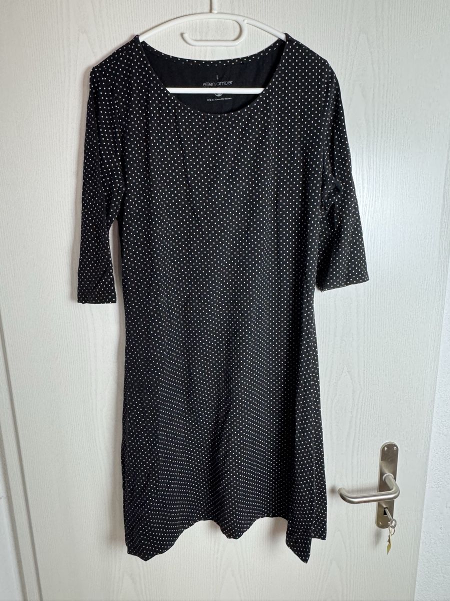 Vestiti: Kleid dots schwarz L 95% Baumwolle 5% Elastan neu – Nuovo (secondo la descrizione) da Galmiz venduto da Wichtel25