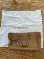 See By Chloé Handtasche Leder Wildleder beige Damen