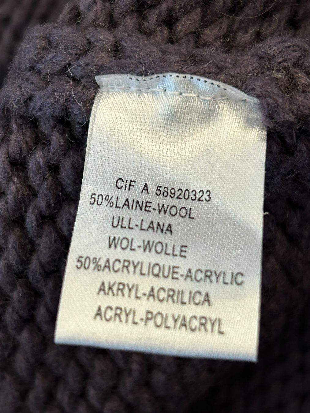 Maglioni & Felpe: Kurzarm-Pullover mit Zopfmuster Violett von Soft Grey Gr. S – Usato da Wädenswil venduto da coconut1289 3
