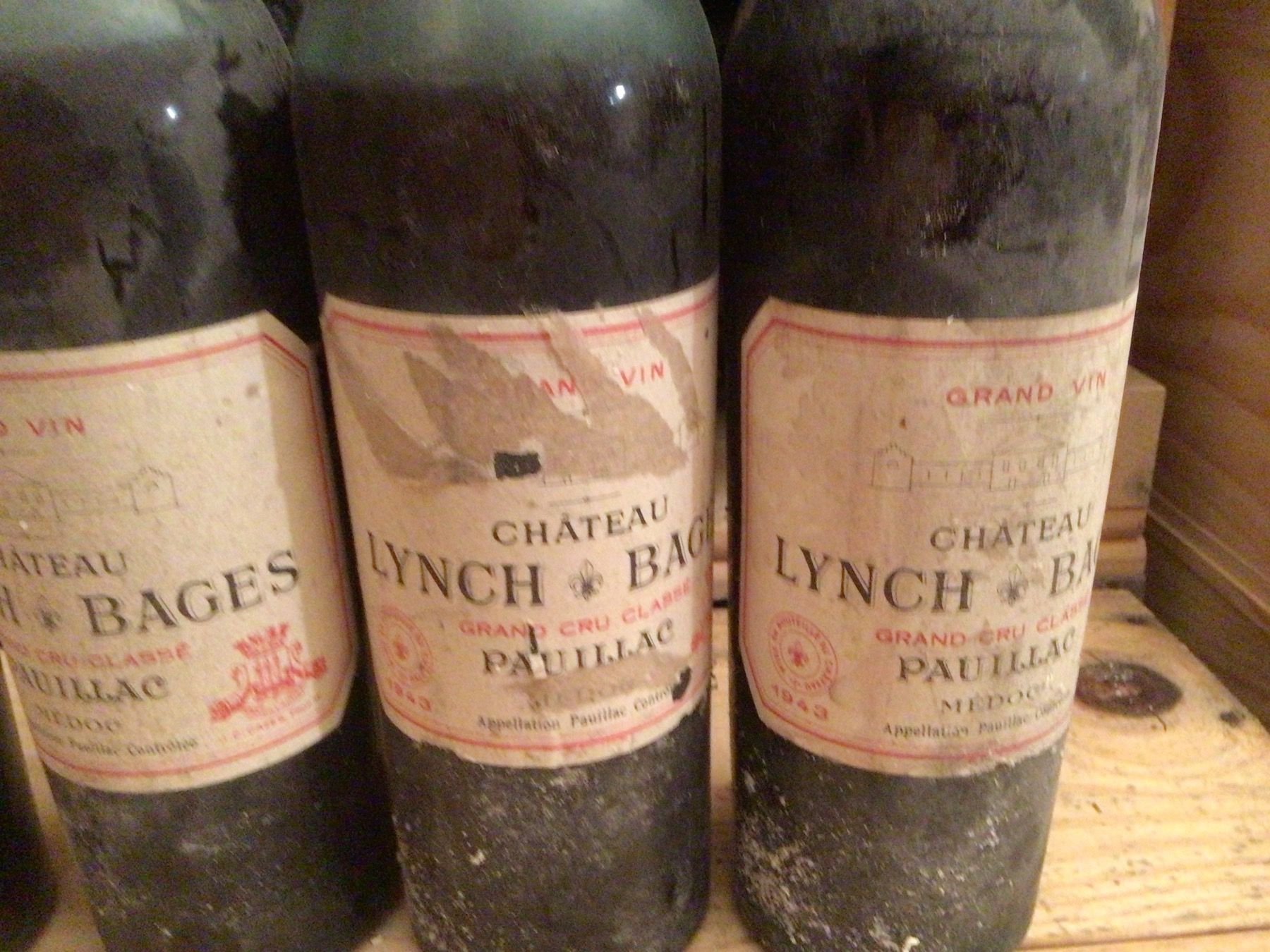 Lynch Bages Vino: 4 Flaschen Lynch Bages 1943 – Usato da Schleinikon venduto da Laegern99 2