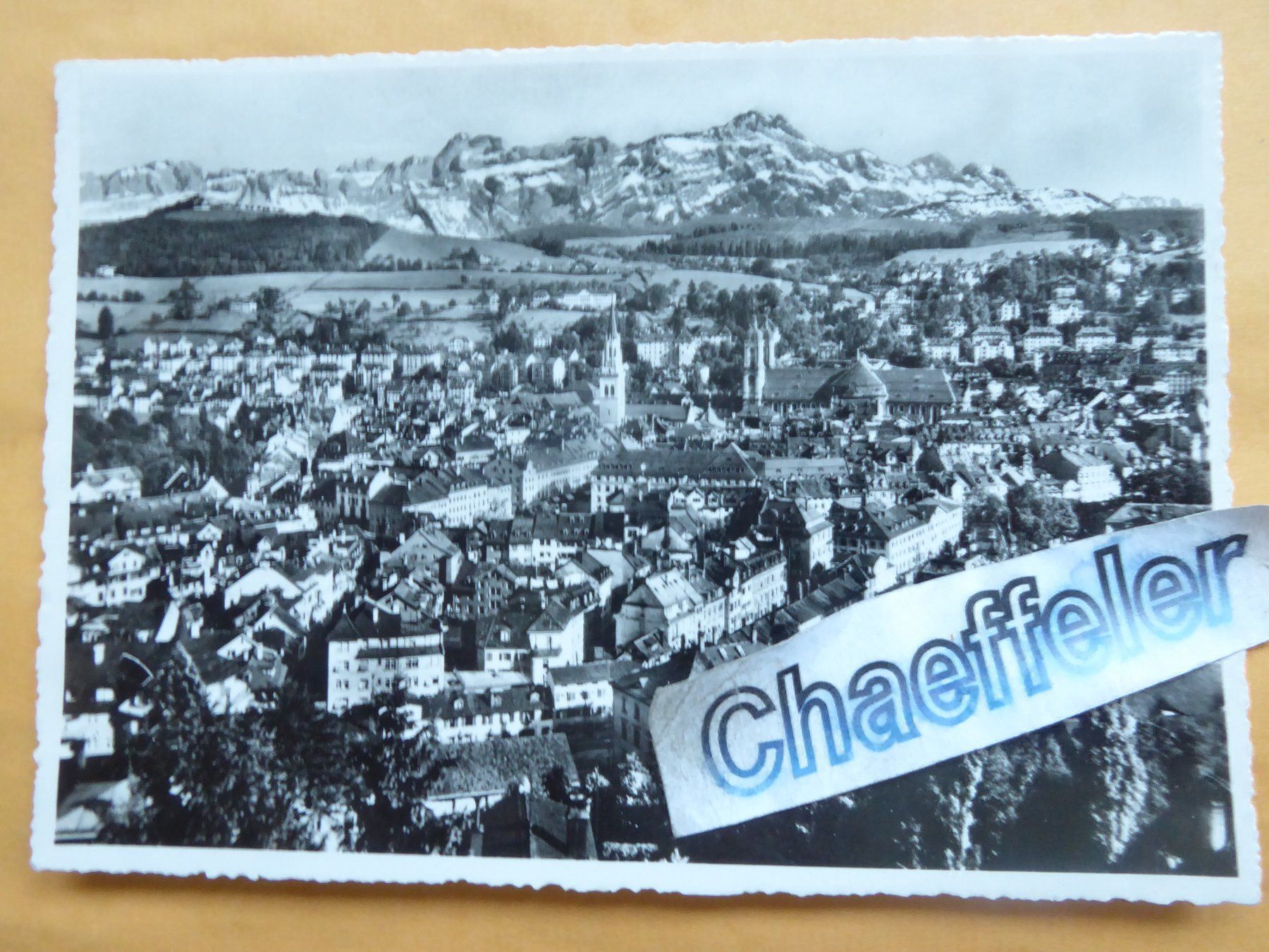 Cartoline postali: 1951 St. Gallen mit Säntis – Usato da Zürich venduto da Chaeffeler
