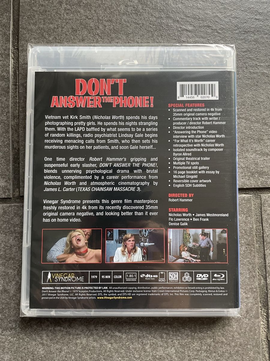 Alle DVDs: Don't Answer The Phone Blu-ray Vinegar Syndrome – Neu (gemäss Beschreibung) aus Zürich von cENS0R 3