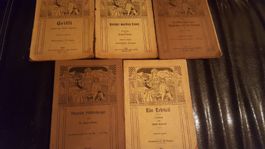 5 antike schweizer Lese Hefte