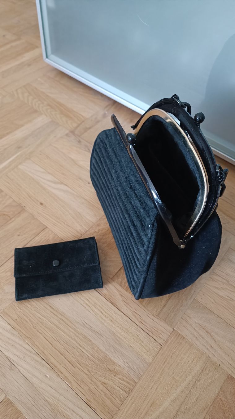 Borse da donna: Vintage Handtasche / Abendtasche, schwarz  – Usato da Baden venduto da zuppel 1
