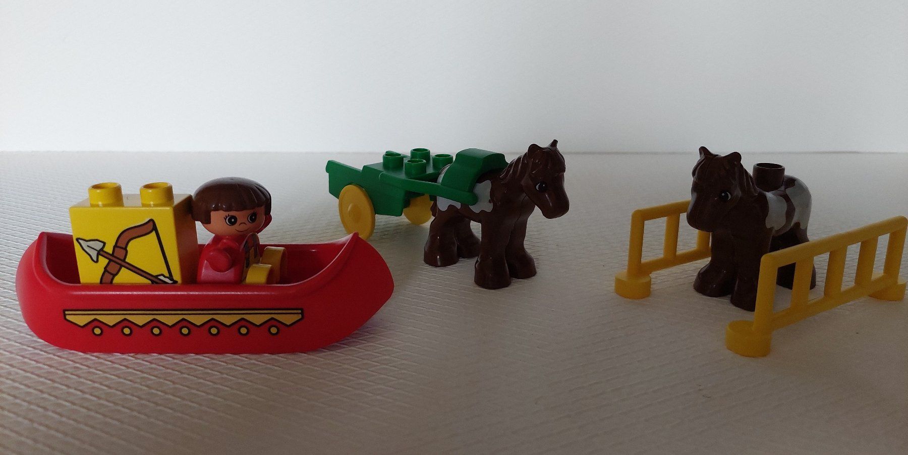 Lego Kit di costruzioni: Duplo canoé et chevaux – Usato da Grandson venduto da Dobbyl