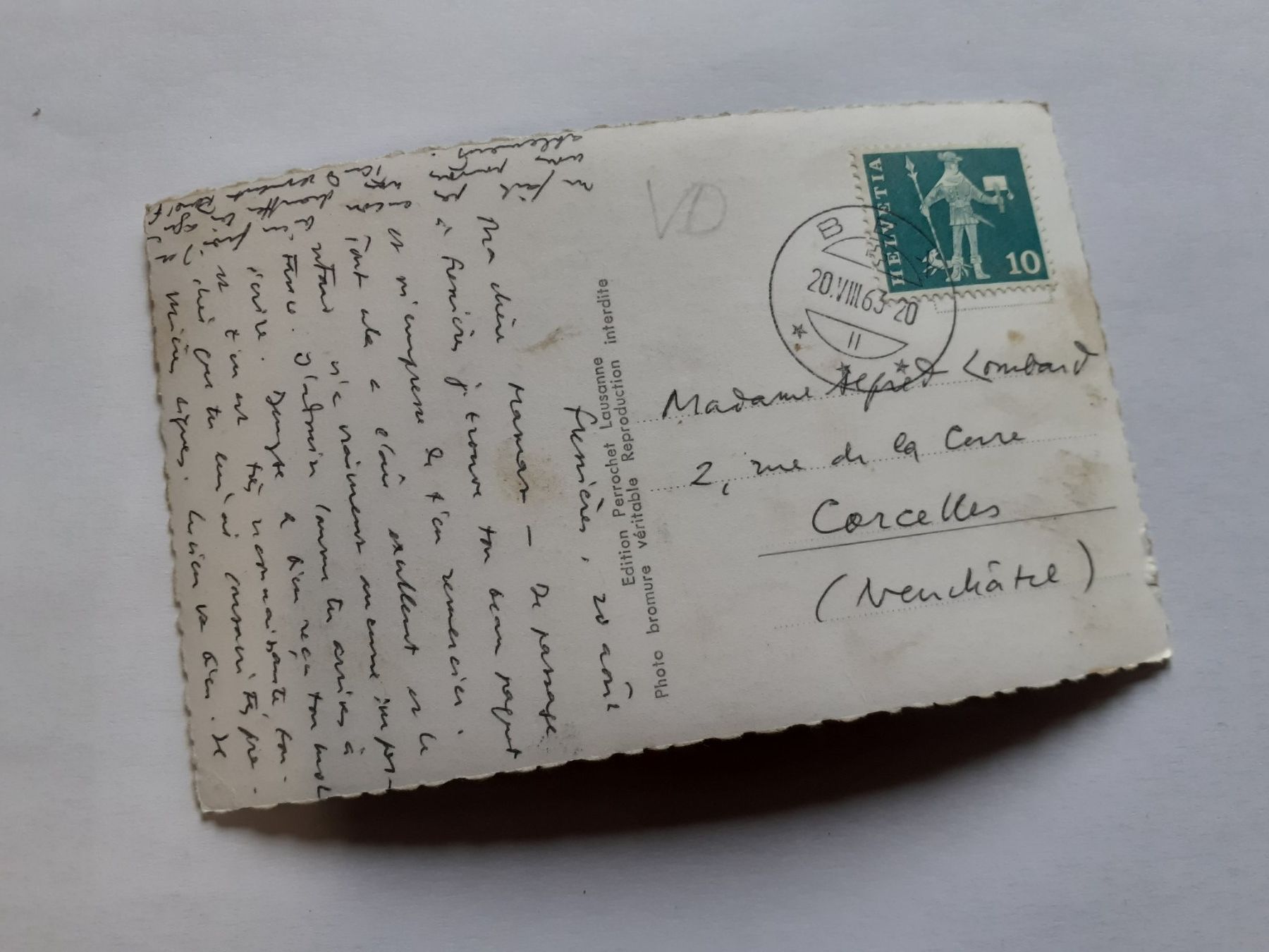 Cartes postales: FRENIERES - 1963 - CORCELLES – D'occasion à Winterthur par Ornyx7 1