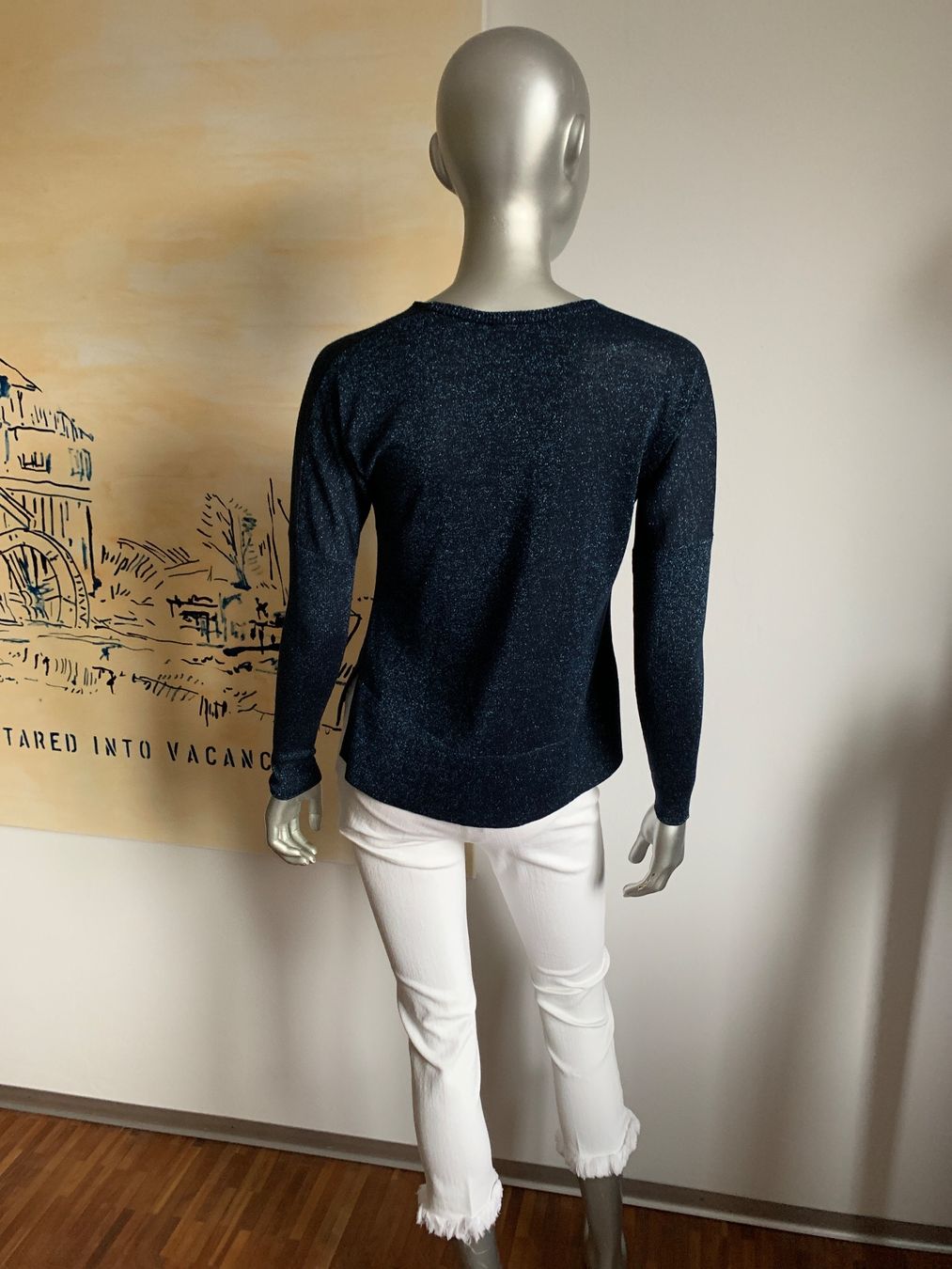 Akris Maglioni & Felpe: AKRIS: Neuer blauer Pullover mit Glitter-Effekt, 34 – Nuovo (secondo la descrizione) da Luzern venduto da paulablue 3