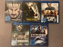 5 x   Liam Neeson     Blu Rays