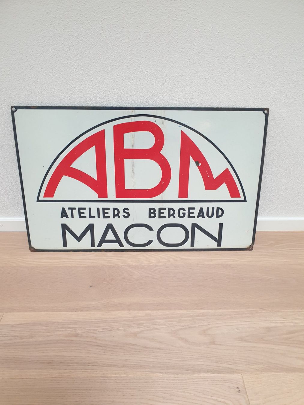 Ecriteaux: Altes Emailschild ABM – D'occasion à Dällikon par Pinilsson