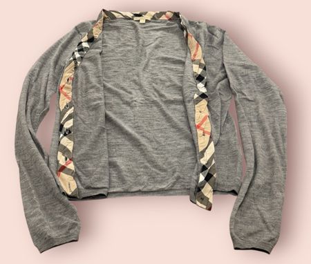 Burberry Strickjacke, 100% Merino-Wolle, Gr. L, Top🤩