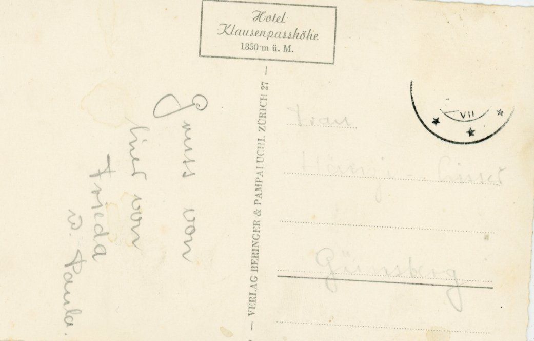 Ansichtskarten: Klausenstrasse  UR  -   KLUS  /  Postauto – Gebraucht aus Brig von Valcards54 1