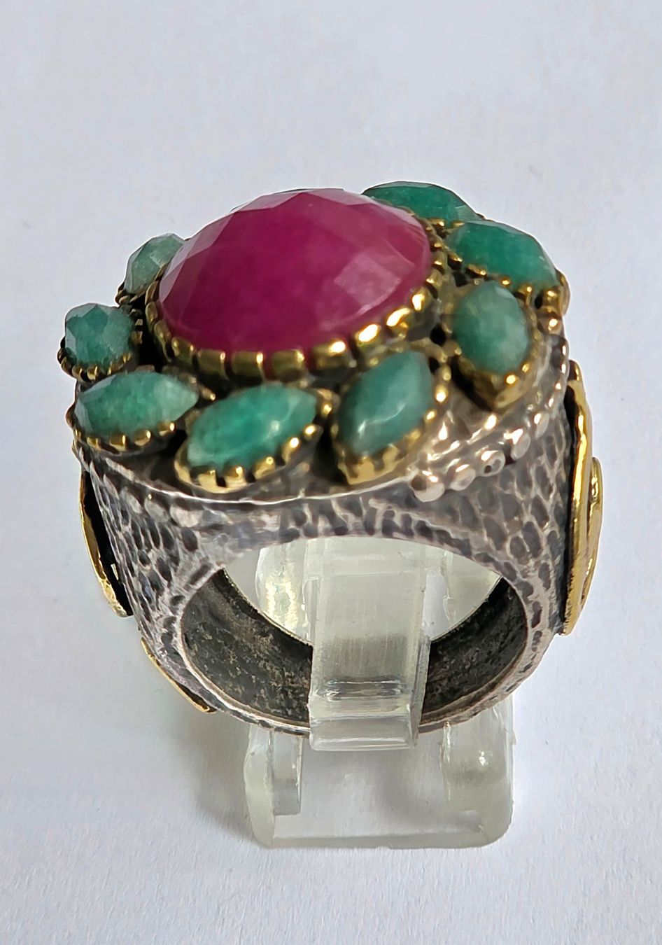Bagues: Rubin Smaragd Fingerring – Neuf (Voir description) à Zürich par adriben 9