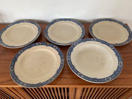 4 Teller und 1 Suppenteller Worcester England