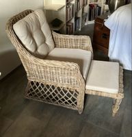  Rattanstuhl ausziehbar (2 Stück)