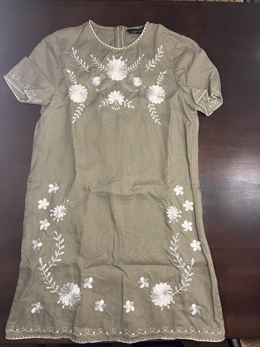 Zara Vestiti: Leinenkleid beige Grösse XS – Nuovo (secondo la descrizione) da Zürich venduto da eli_m6kx