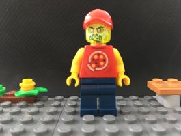 Lego Hidden Side Minifigur - hs030 - Pizza Delivery Man