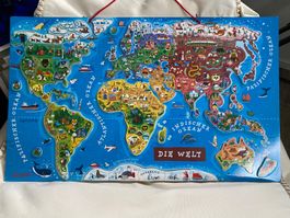 Magnetpuzzle Weltkarte