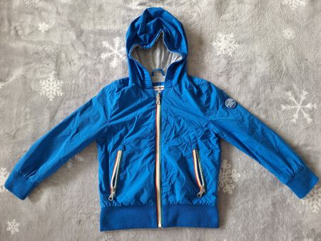 Kinder blaue Kapuzenjacke mit Reissverschluss